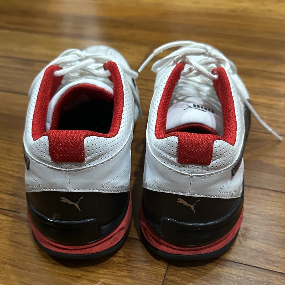 Puma Men's White and Red Sneakers - Picture 6 of 6
